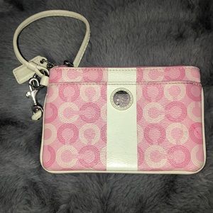 Pink Coach Wristlet